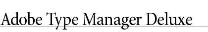 Adobe Type Manager Deluxe for Macintosh