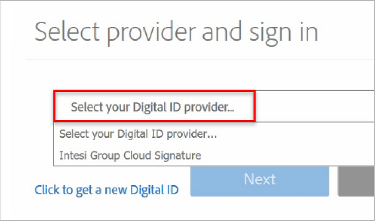Sign in and apply digital signature.