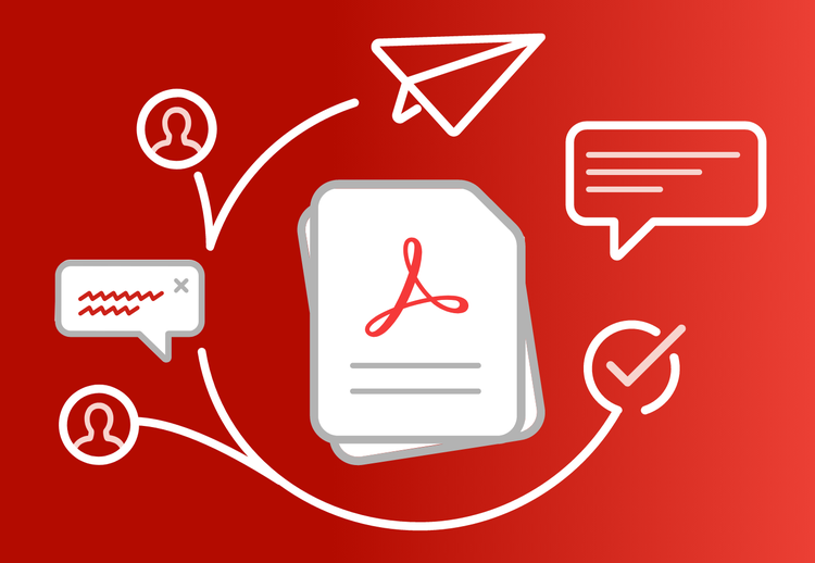 A graphic showing how Acrobat enables businesses to streamline workflows with precision using the Admin console.