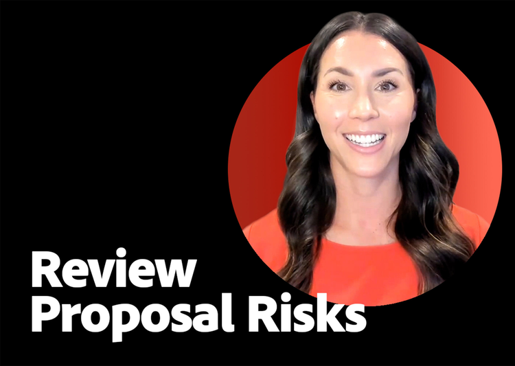 https://video.tv.adobe.com/v/3432057?end=nothing\&learn=on | Review Proposal Risks