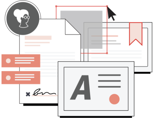 Illustration of multiple types of personal paper documentation needed for filing taxes.