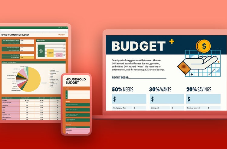 Free budget templates & how to create a monthly budget | Adobe Acrobat