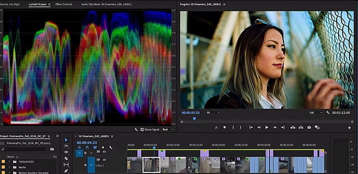 Colour correcting a film shot in Premiere Pro