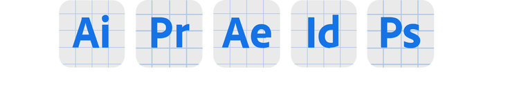 Adobe-Produktlogos