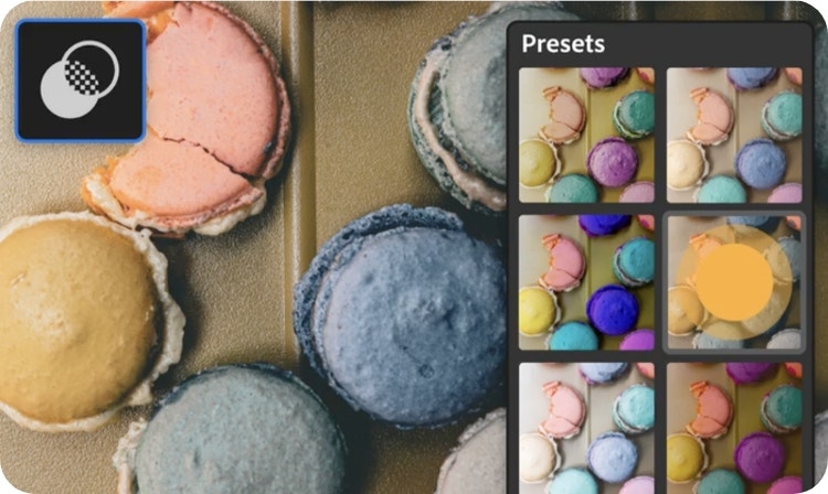 Colorful desserts on a tray