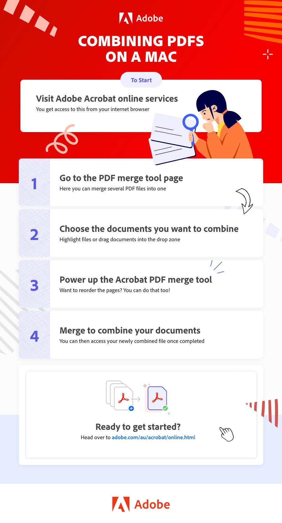 How To Combine PDF Files On A Mac | Adobe Acrobat