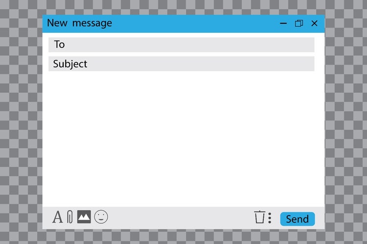A new email composition box on an email platform akin to Gmail.