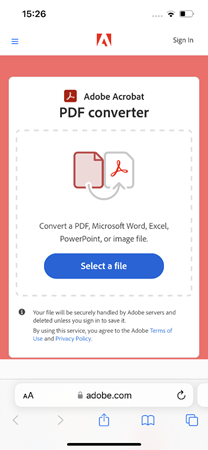 How to convert a photo to a PDF on your iPhone | Adobe Acrobat