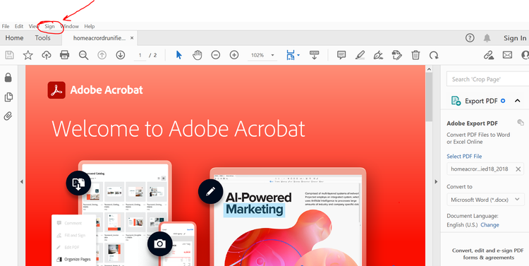 Screenshot of PDF document open in Adobe Acrobat
