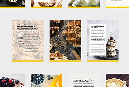 Mise en page d’ebook sur la gastronomie