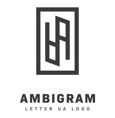 Een eenvoudig ambigramlogo