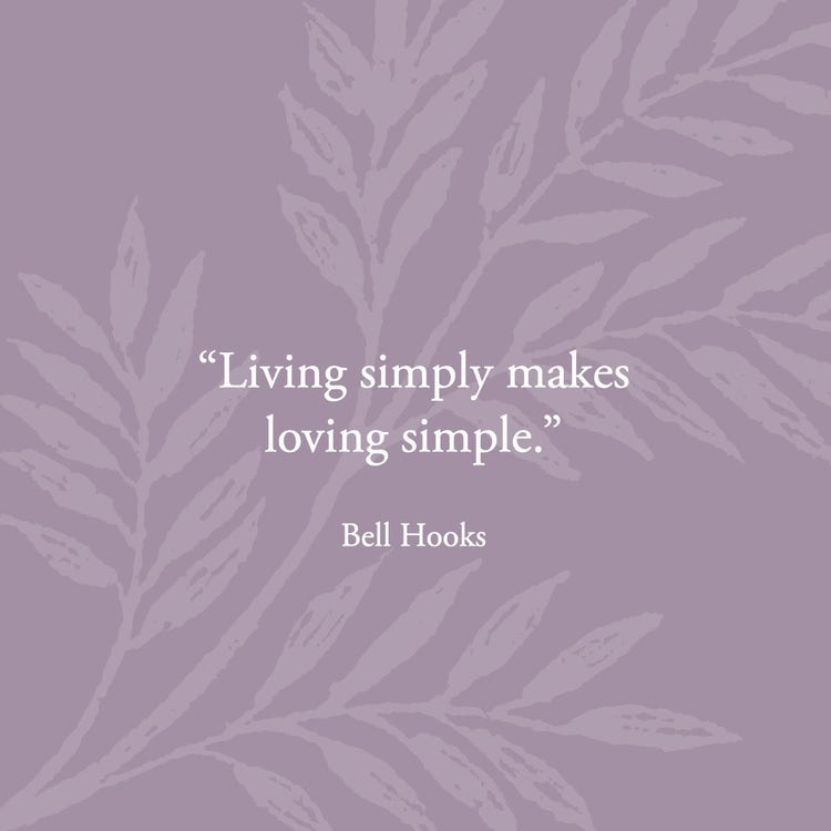 Purple Leaves Minimal Quote Facebook Ad