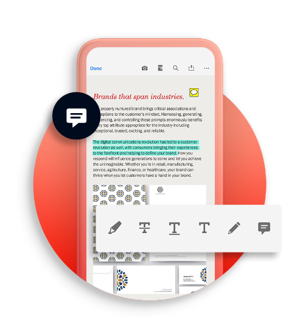 Ein gescanntes Dokument, das auf einem Smartphone als PDF-Datei gespeichert wird