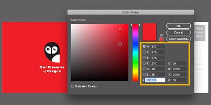 Design in Pantone or CMYK colors