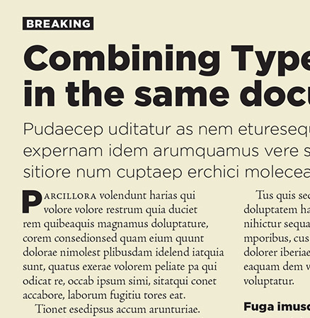 Serif vs. Sans for Text in Print
