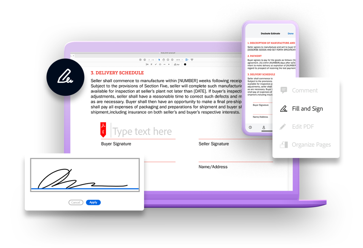 how to create an electronic signature form