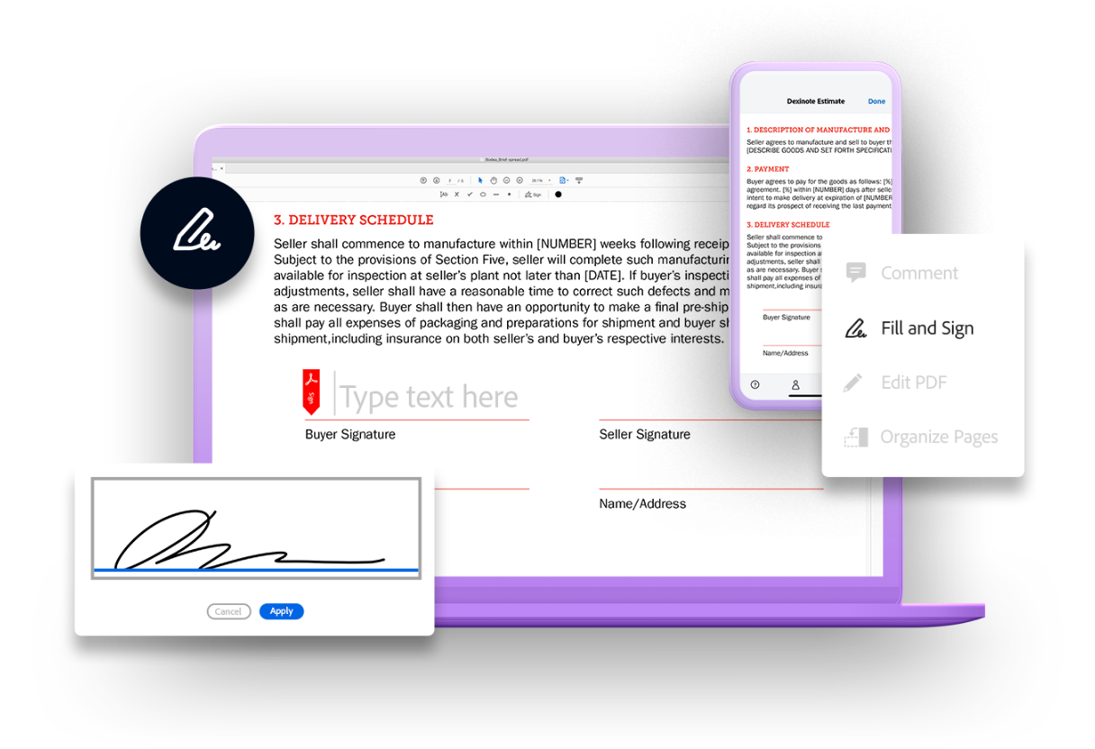 E signature Signing What Is An Electronic Signature Acrobat Sign