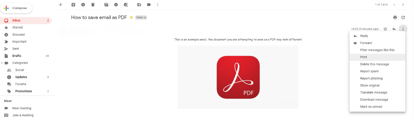 How To Save An Email As A PDF Adobe Acrobat