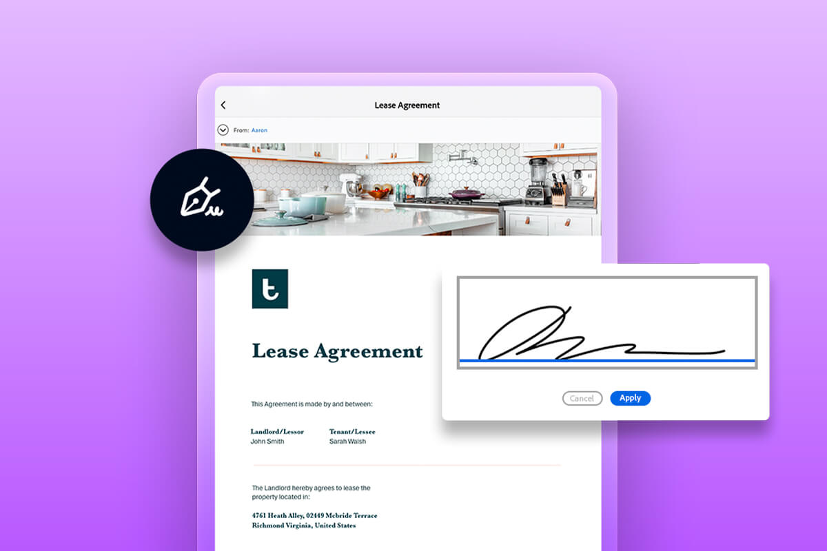 how to write a residential lease agreement adobe acrobat sign