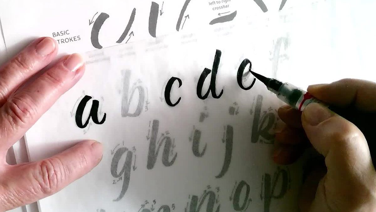 Brush Lettering The Alphabet