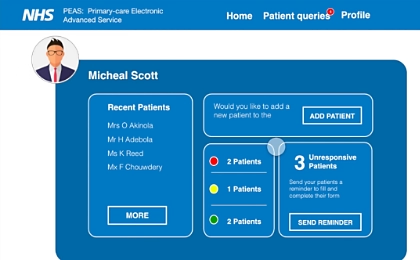 NHS, PEAS: Primary-care Electronic Advanced Service