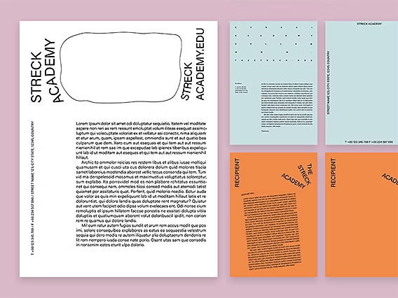 A couple of school letterhead examples