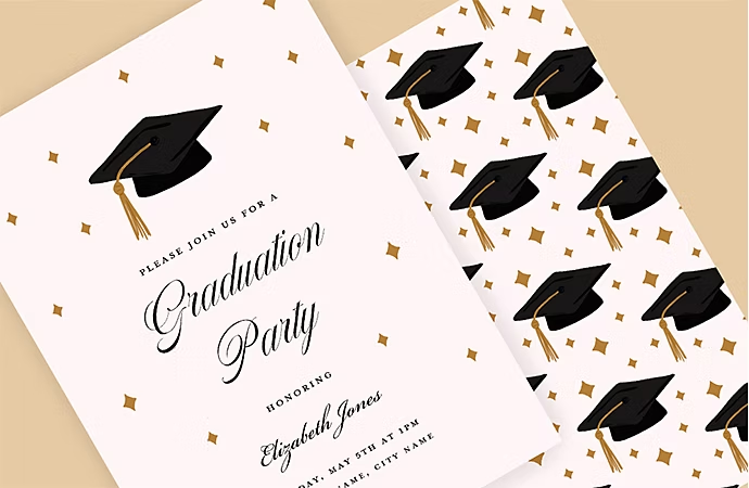 Design of a college graduation invitation