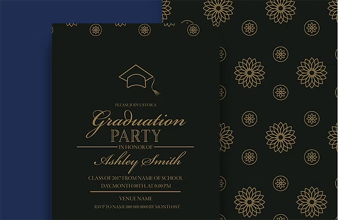 Design of a college graduation invitation