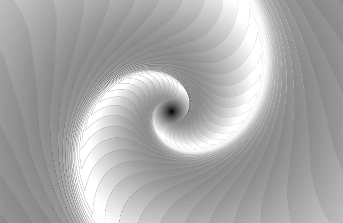 A spiral Droste effect