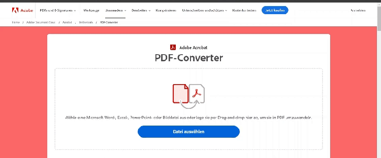 https://www.adobe.com/de/acrobat/online/convert-pdf.html | Dateien aus unterschiedlichen Formaten online in PDF umwandeln
