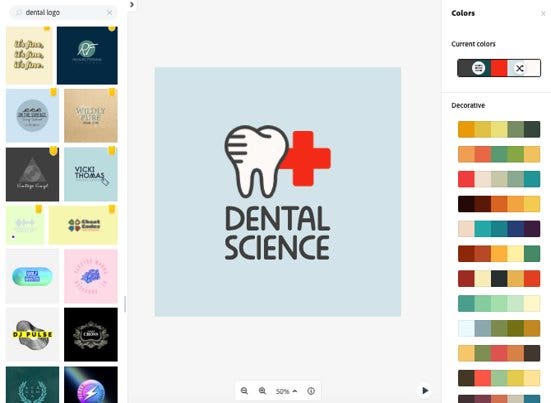 Kostenloser Zahnarzt Logo Generator Erstellen Sie In Wenigen Minuten Dentist Logos Mit Online Vorlagen Adobe Spark