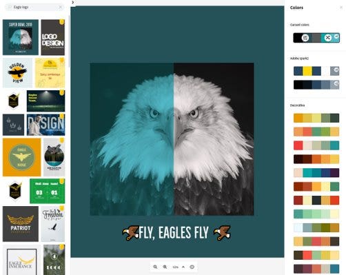 Kostenloser Adler Logo Generator Erstellen Sie In Wenigen Minuten Eagle Logos Mit Online Vorlagen Adobe Spark