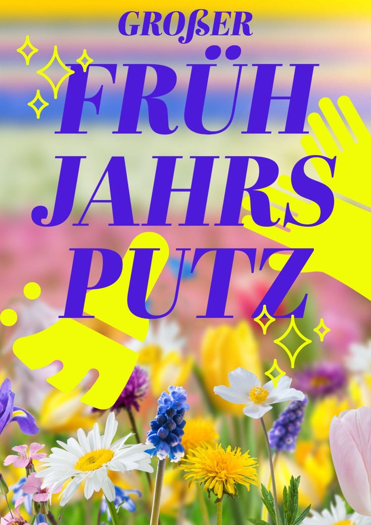 Yellow Purple Gradient Floral First Day Spring Poster