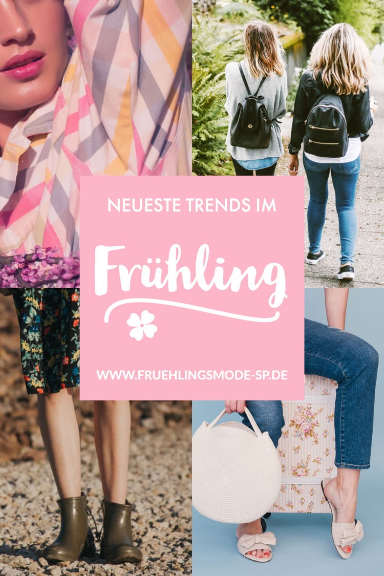 Pink Spring Photo Collage Fashion Trends Pinterest Post
