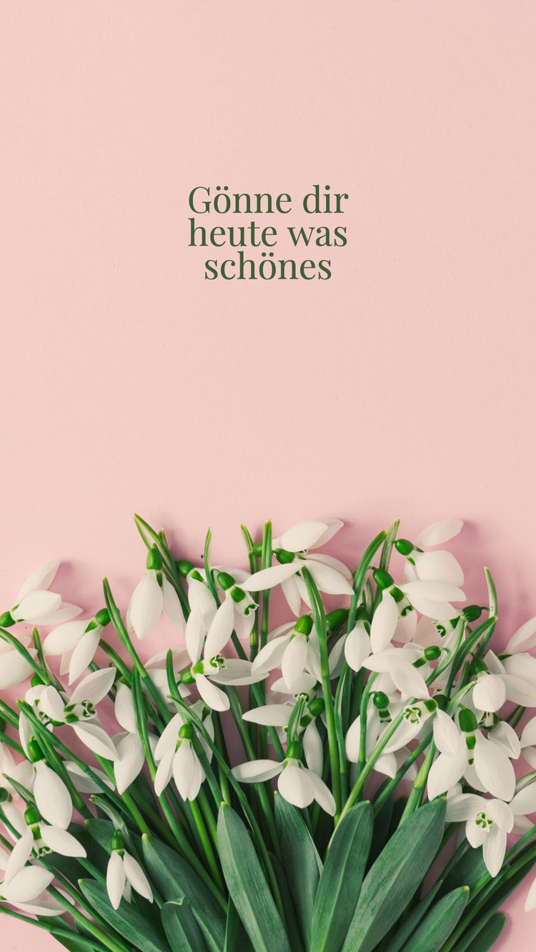 Light-Pink Green Visual Positive Quote Wallpaper Mobile Background