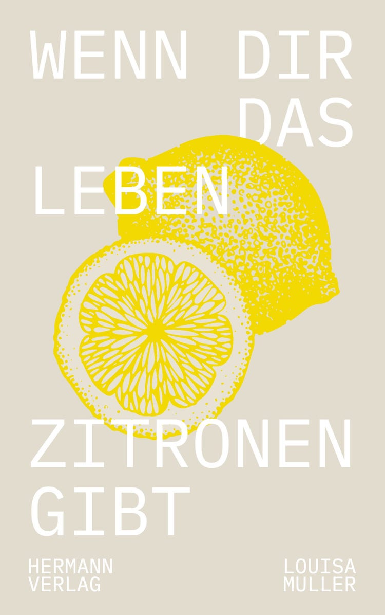 White Yellow Lemon Fruit Illustration Novel Book Cover
