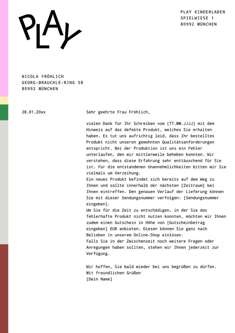 White and Multicolor Apology Letter