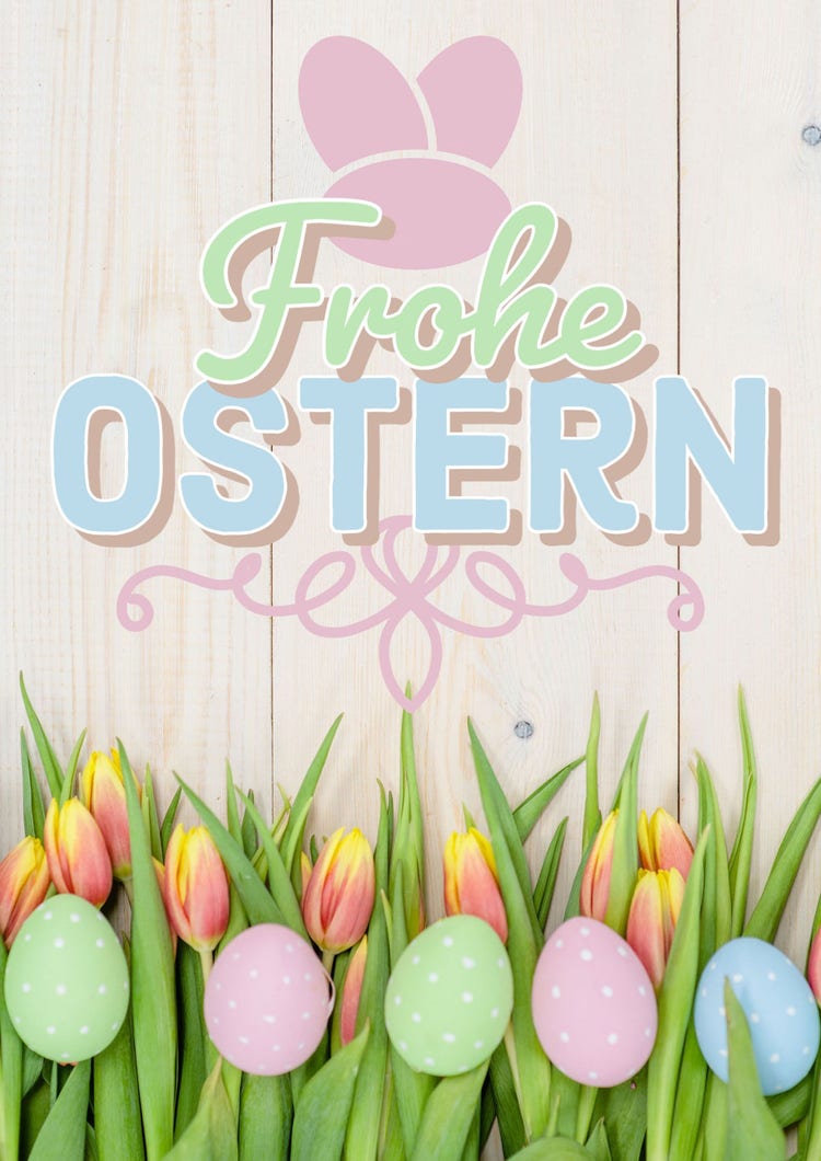 Bright Colorful Bohemian Easter Poster
