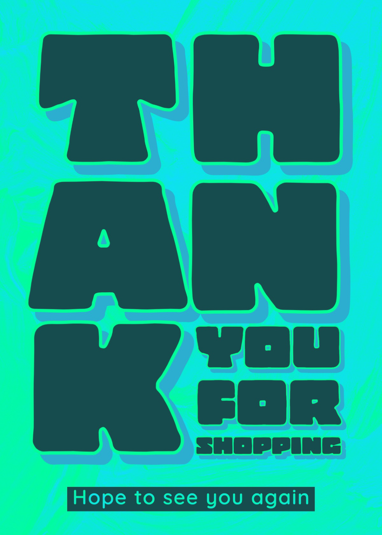 Dankeskarten, mit denen du deinen Dank für die Unterstützung deines Kleinunternehmens zum Ausdruck bringen kannst.