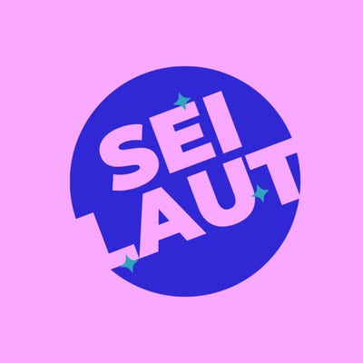 Blue Pink Visual Typography Bold Quote Sticker