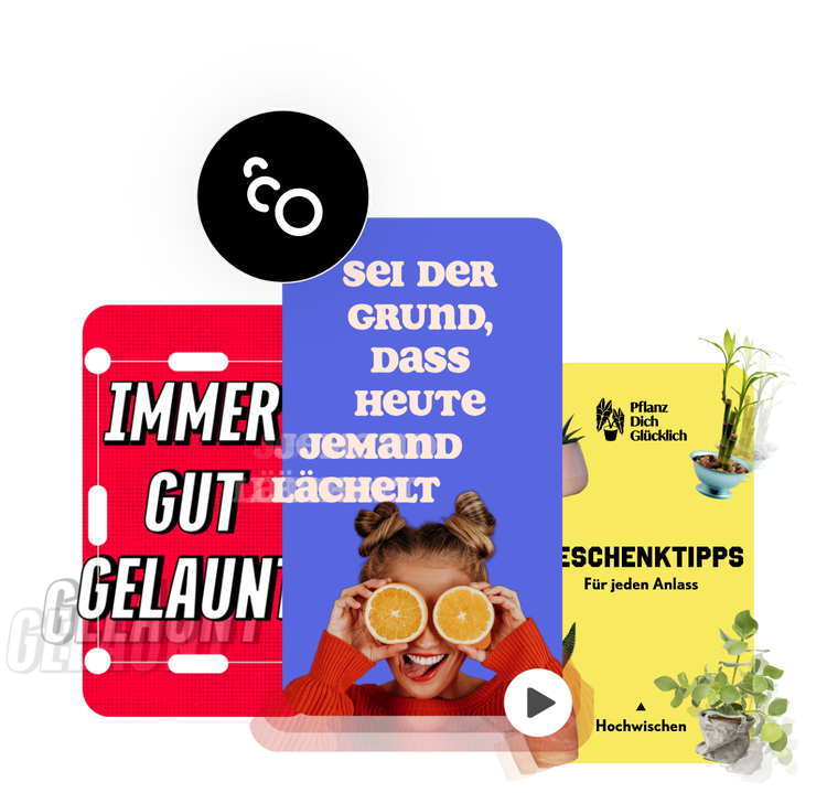 Gestalte Eyecatcher mit Features für Bild- und Textanimationen.