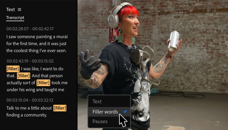 A person with red hair wearing headphones and holding a can Description automatically generated