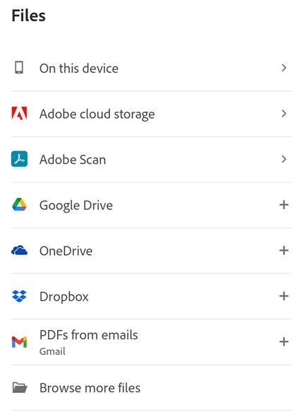 android adobe acrobat files not in download folder