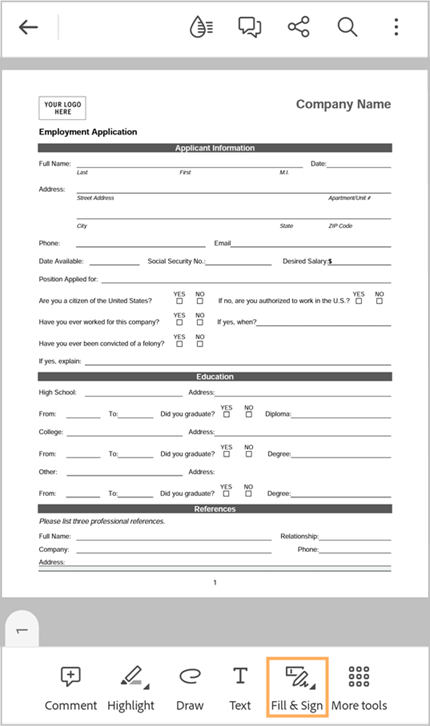 Fill Form