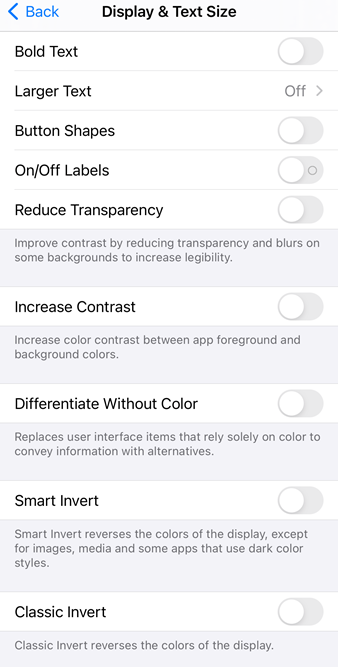 Use display and text size preferences on your iPhone, iPad, and