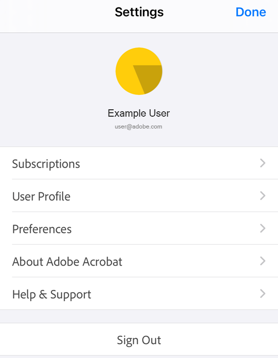 adobe acrobat ios