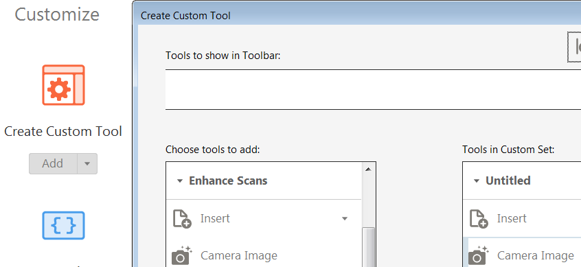 adobe acrobat pro xi create find toolbar