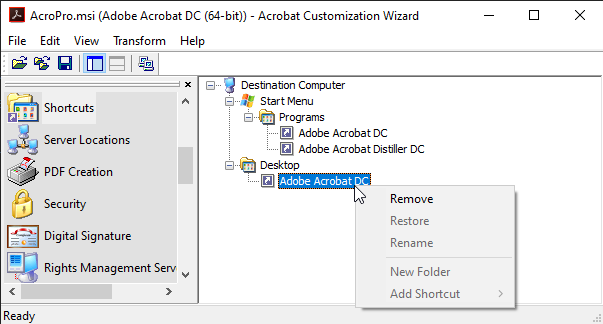 adobe acrobat pro dc customization wizard download