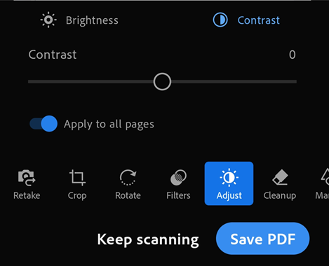 Gerenciar assinaturas — Adobe Scan para Android