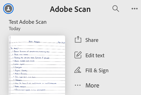 Getting Started Adobe Scan Mobile Help